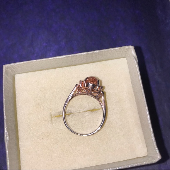 Gold Stone Sterling Silver Ring - Picture 4 of 7